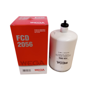 Filtro de combustível diesel separador blindado com dreno (Mercedes-Benz, Volkswagen, Iveco, Ford)  Wega FCD-2056 (Linha Pesada)