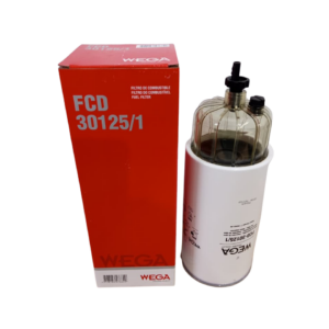 Filtro de combustível diesel separador com copo VOLKSWAGEN / IVECO Wega FCD-30125/1 (Linha Pesada)